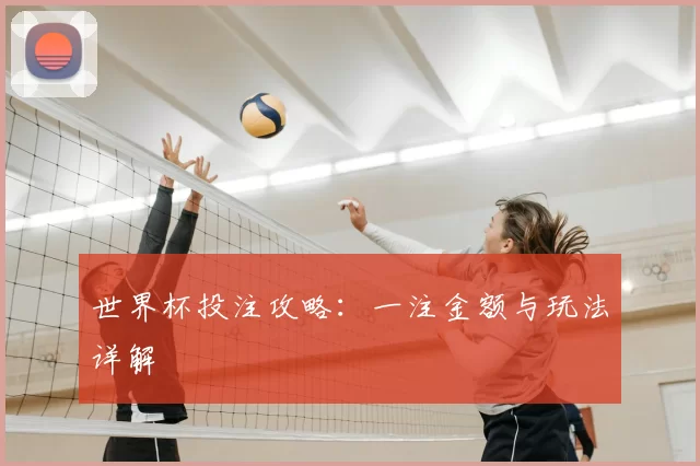 世界杯投注攻略:一注金额与玩法详解
