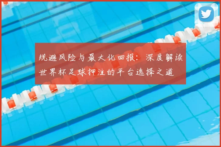 规避风险与最大化回报:深度解读世界杯足球押注的平台选择之道